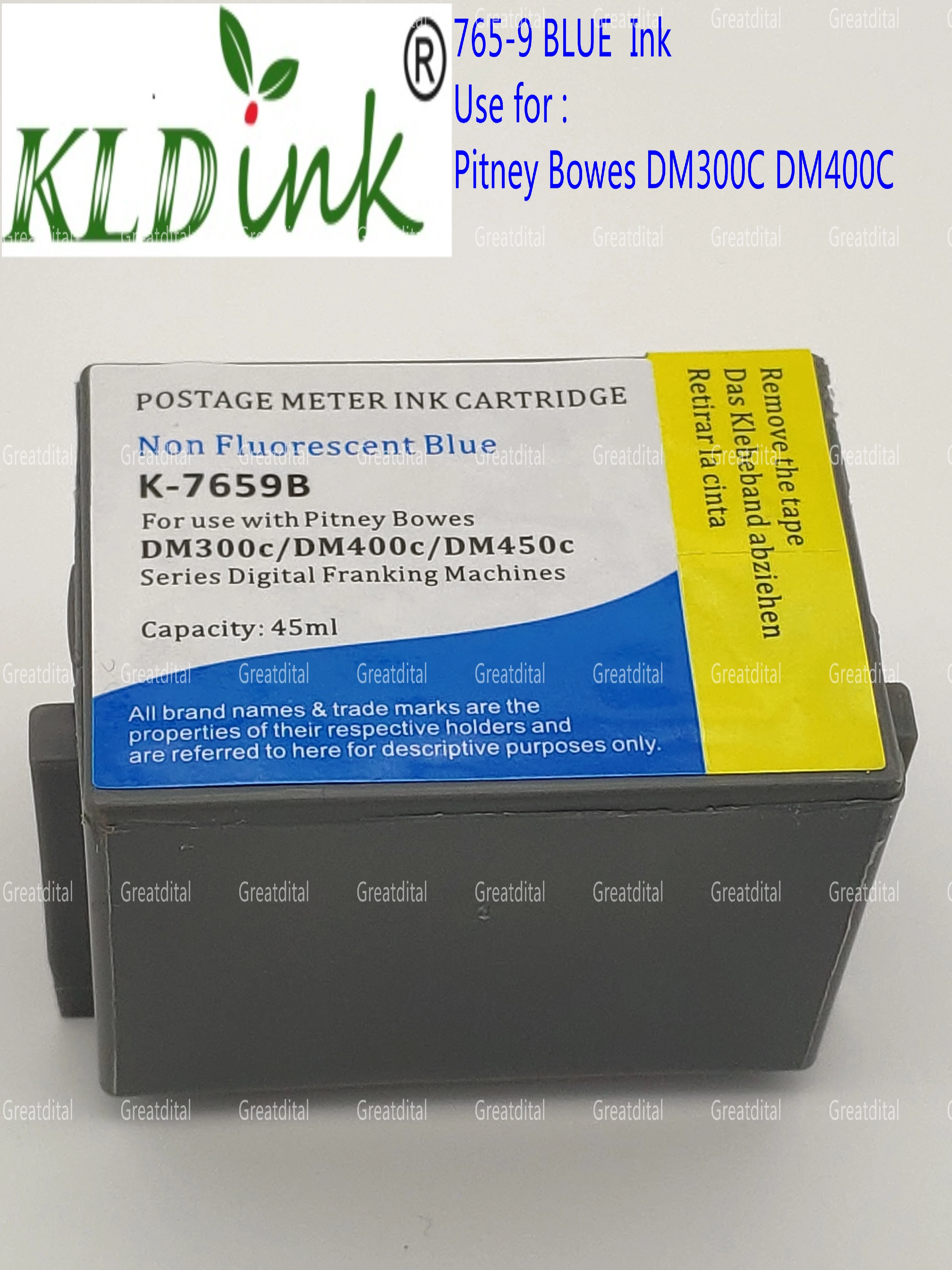 5PC 765-9 Blue Postage Meter Ink for Pitney Bowes DM300c DM400c DM450c