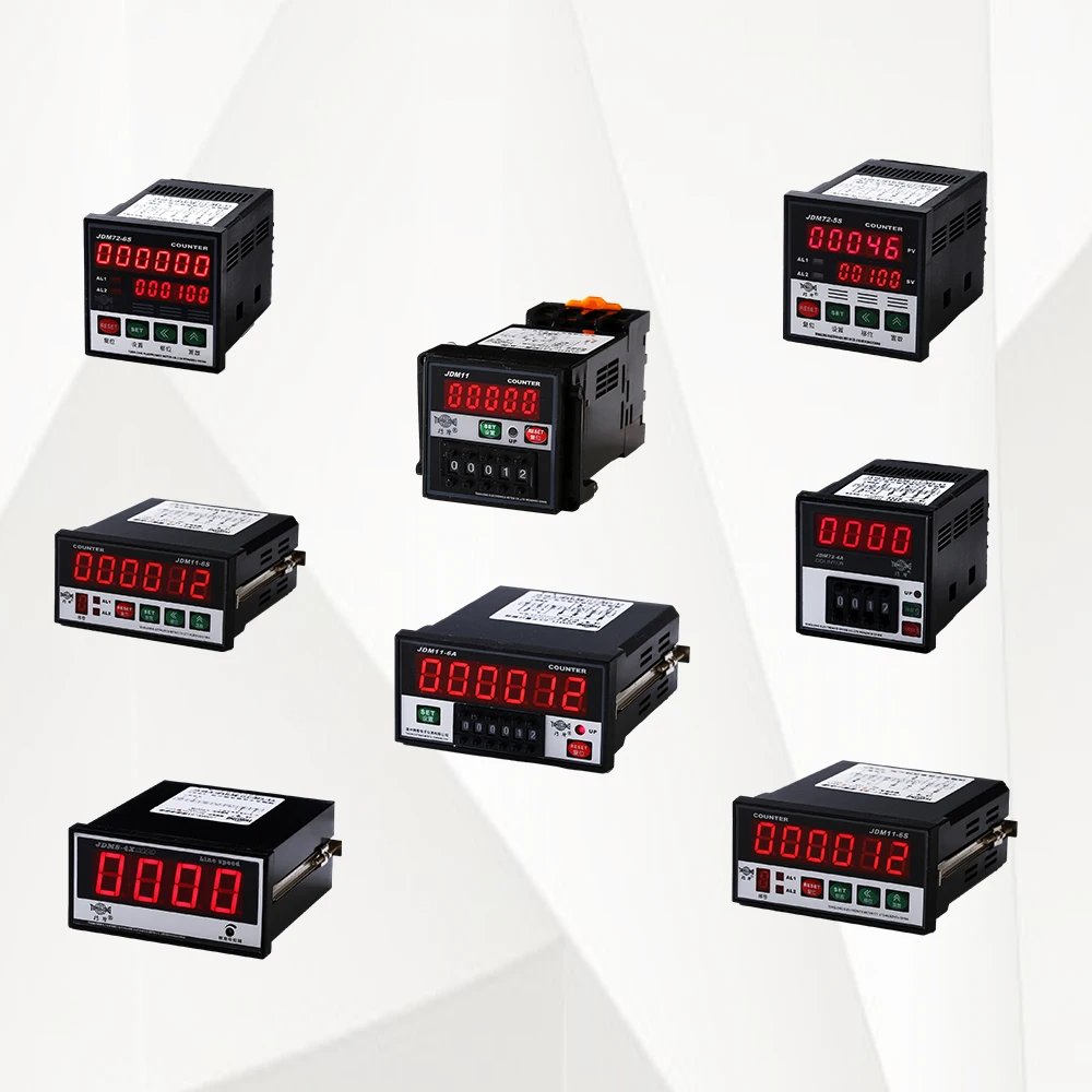 6-Bit Intelligent Display Digital Light Emitting Diode Length Counter with Encoder Wheel