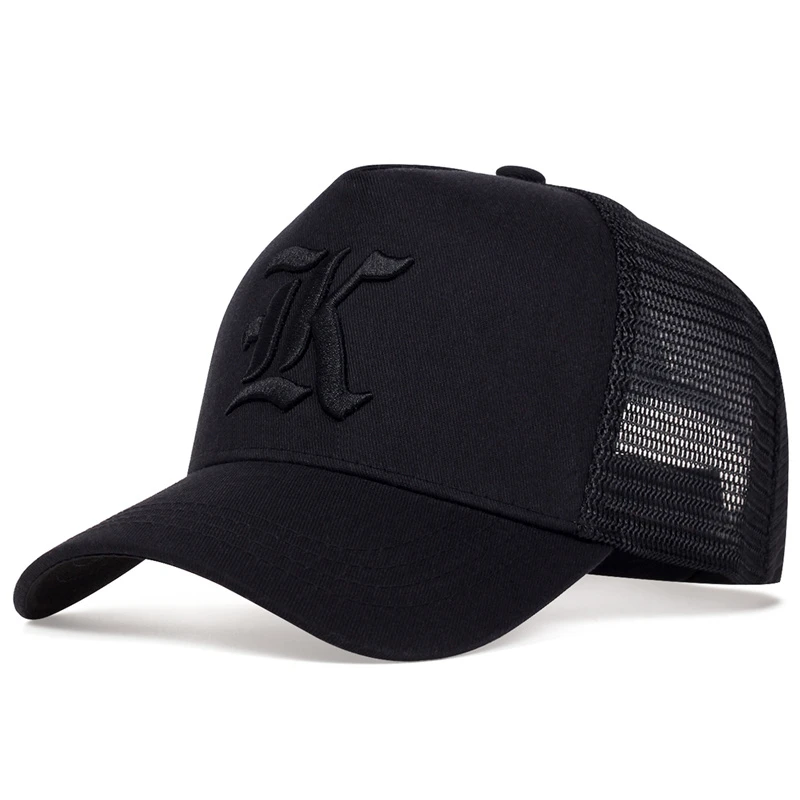 Unisex LK Buchstaben Stickerei Baseball Net Caps Outdoor Einstellbar Frühling und Sommer Casual Sonnenschutz Hut Sport Cap – Detail 3
