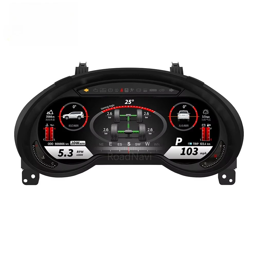Car Auto Speedometer For Lexus GX400 GX460 2009+2020 LCD Digital Cluster Car Upgrade Dashboard Instrument - Image 2