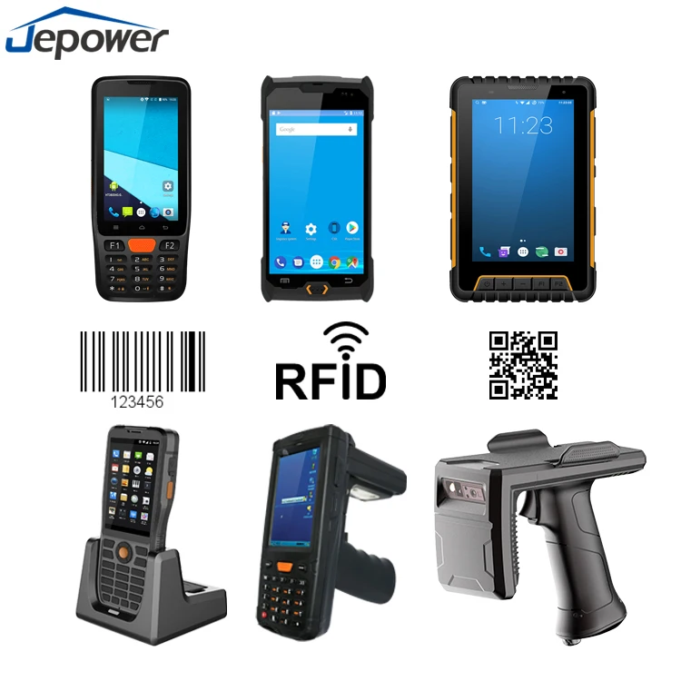Handheld Industrial Rugged 4g Nfc 1d 2d Qr Code Barcode Scanner Android Pda