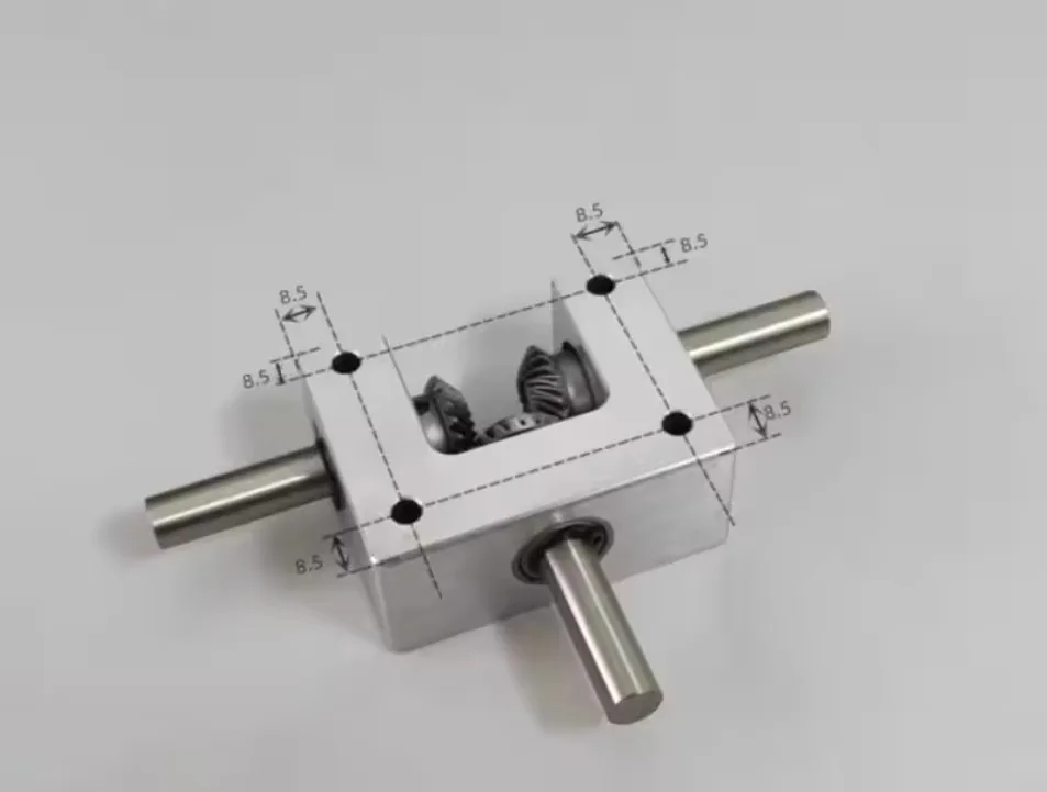 For Shaft diameter 6/8/10 mm 90 degree differential assembly transmission 1:1 helical