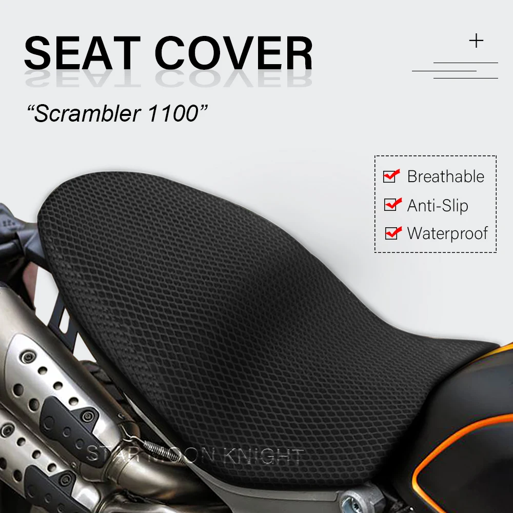 

3D Breathable Seat Cover For Ducati Scrambler 1100 Scrambler1100 Sport Pro special 2018 Motorcycle Anti-Slip Cushion Seat Cover