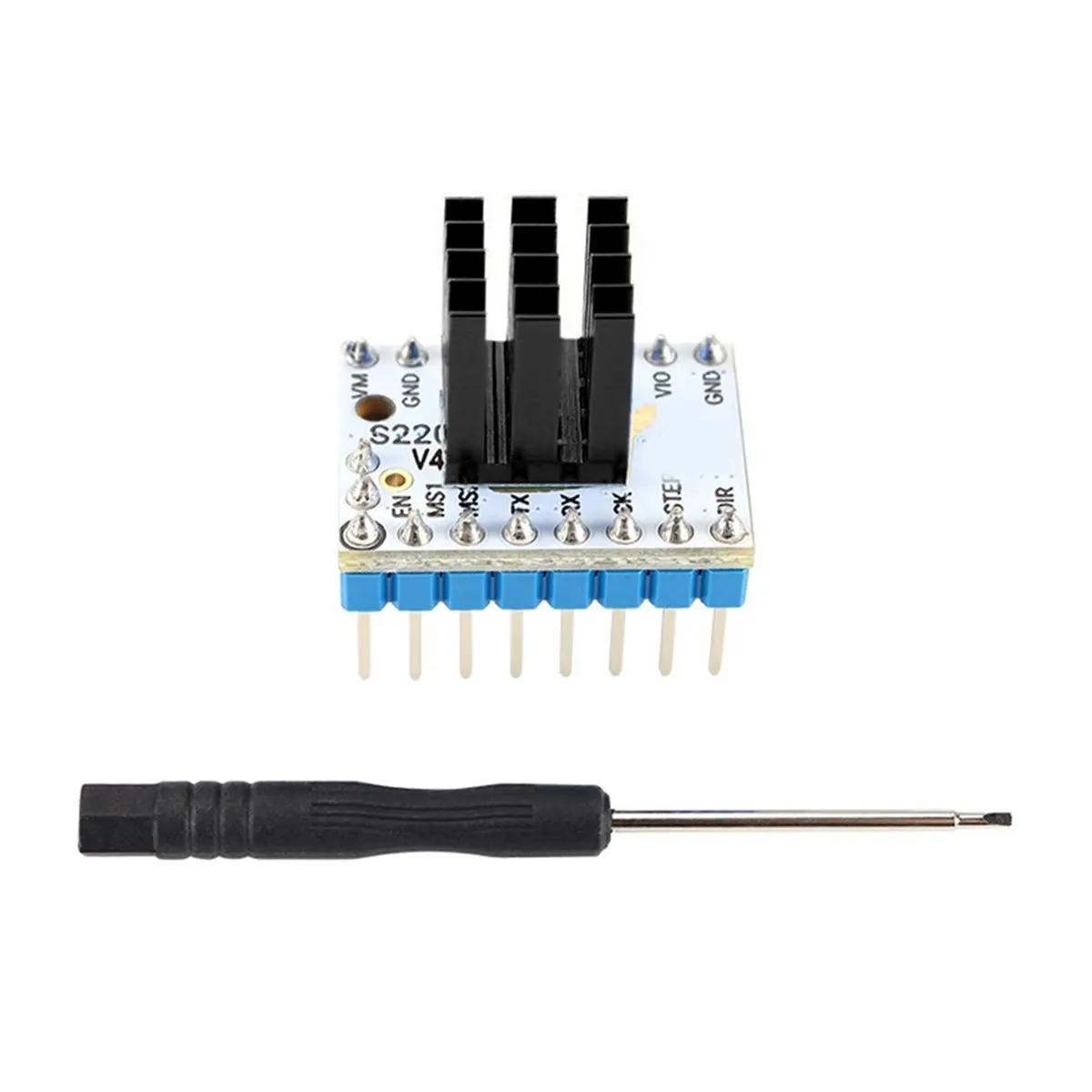 A14M TMC2209 V4.0 Stepper Motor Driver Quiet Operation for 3D Printers, 5.5-28V 2.8A with Heatsink, Enhanced Microsteps