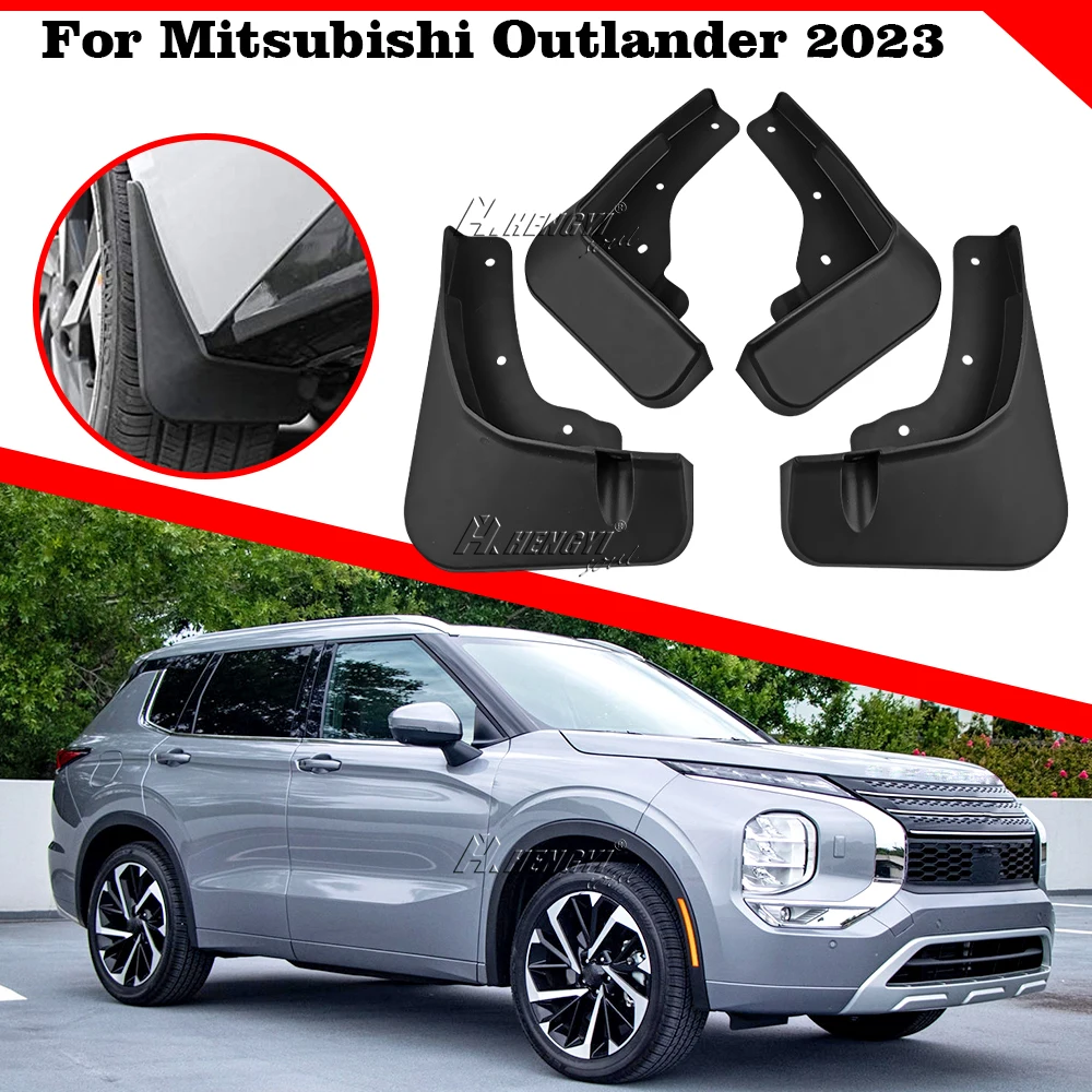 

1 Set Mudflaps For Mitsubishi Outlander 2023+ Mud Flaps Splash Guard Mudguards Front Rear Molded Car Styling