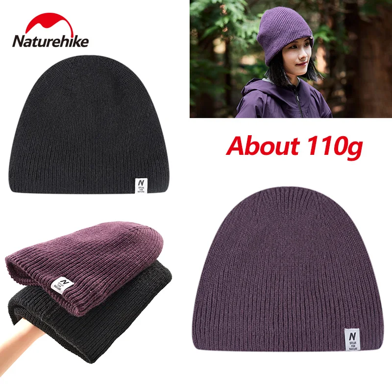 

Naturehike Wool Knitted Hat Winter Warm Waterproof Outdoor Camping Travel Hiking Climbing Sports Merino Fleece Cap -5℃~-15℃