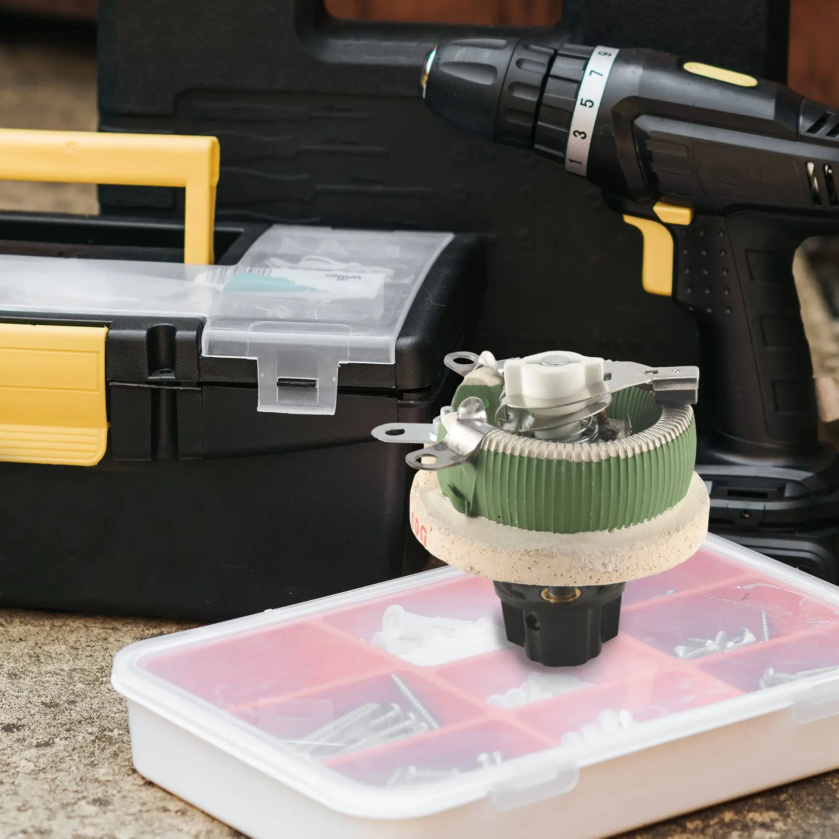 Potentiomètre en céramique, résistance de pot conique variable, rhéostat Johanna, 50W, 10 Ohm