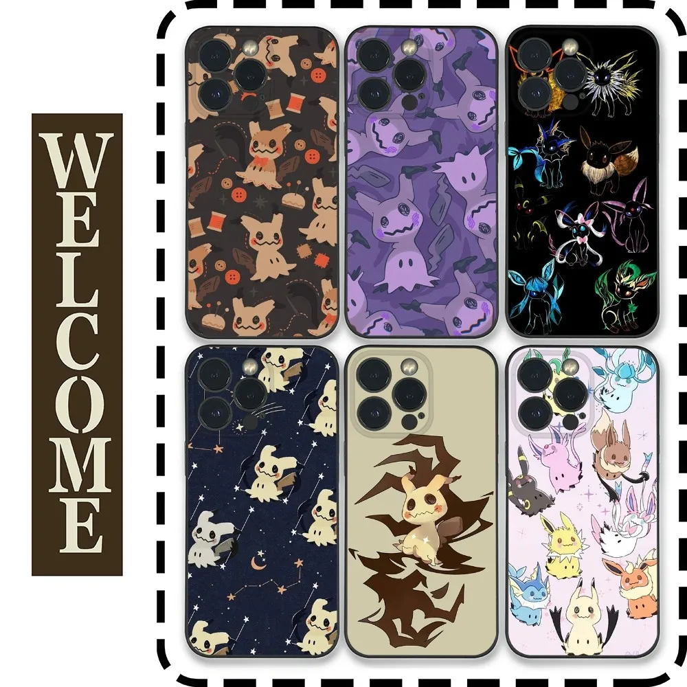 Cute Mimikyus Halloween Phone Case for Samsung Galaxy S24 Ultra S22 S23 Ultra S21 S20 5G Protective Silicone TPU Funda