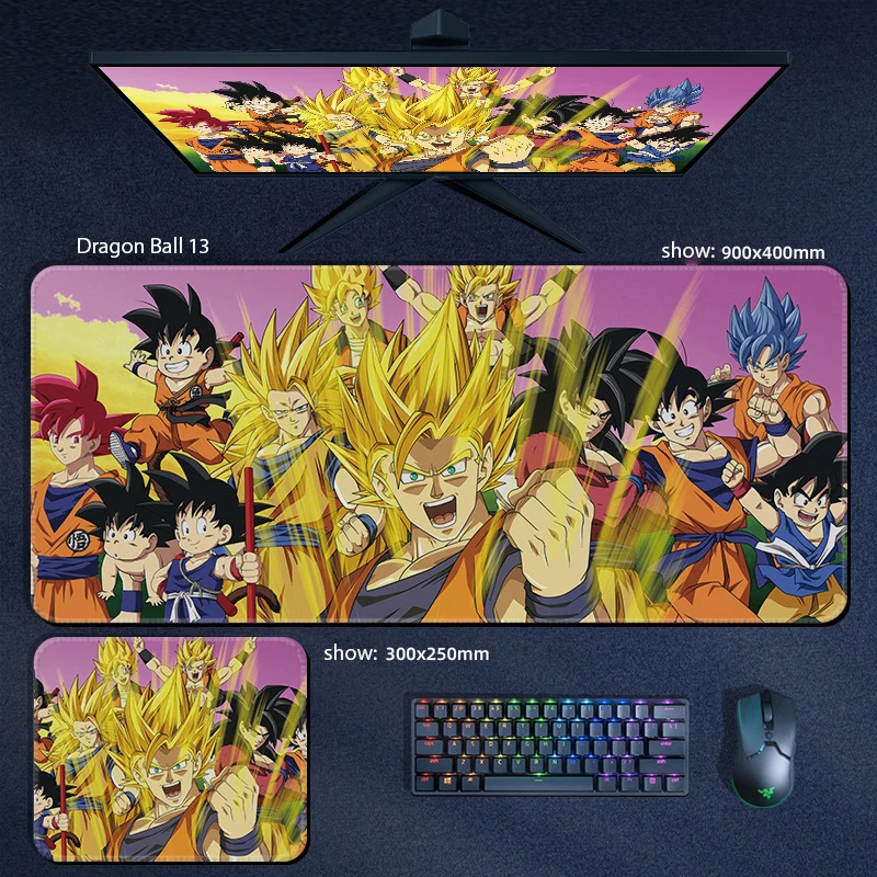 Dragon Ball Z Super Anime Figure Mousepad Large Gaming Mouse Pad Gamer Laptop Computer PC Accessories Game Mousemat Goku Saiyan