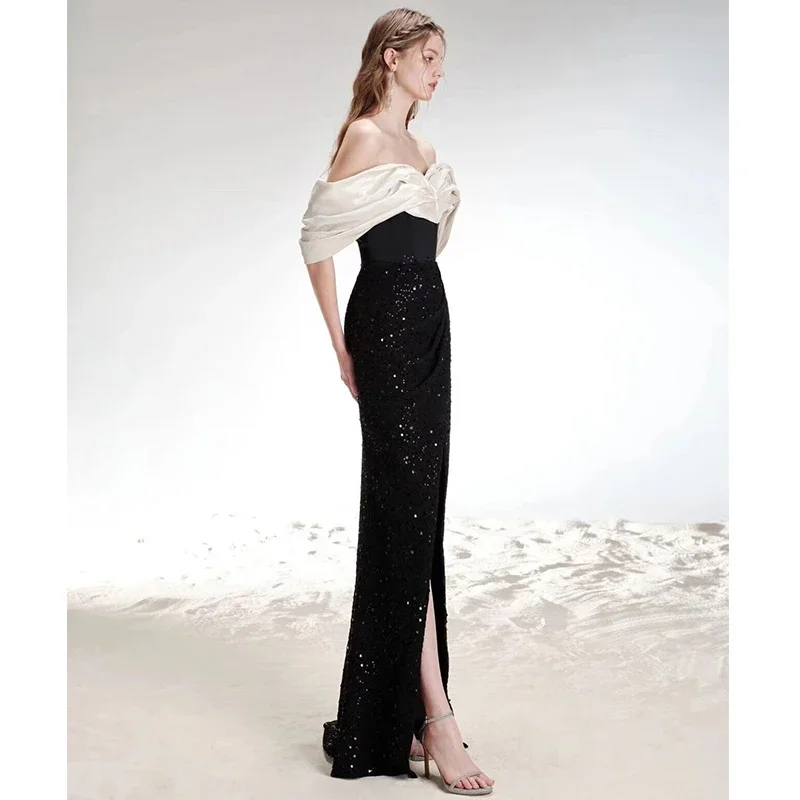 Robe de Soirée Longue et Élégante pour Femme, Tenue de Gala, Bal, Mariage, Événements Spéciaux, 2023