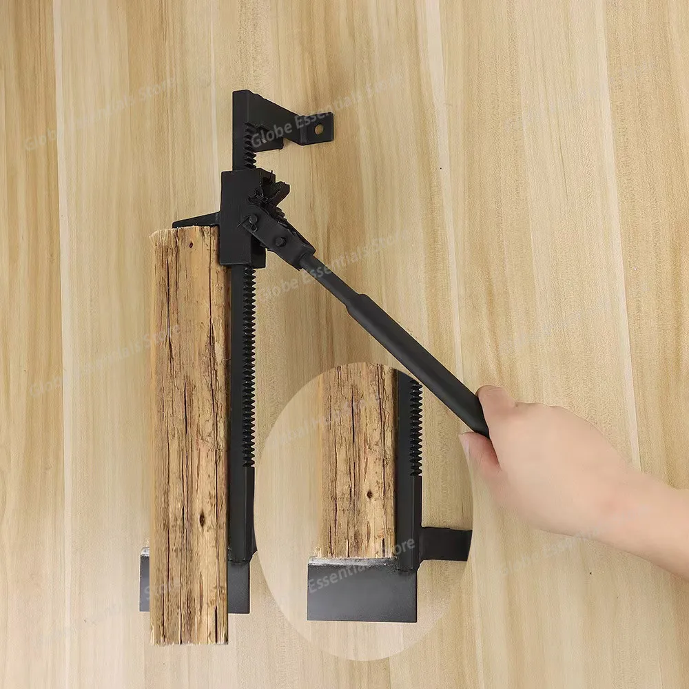 Manual Log Splitters Wall Mounted Wood Splitting Machine Household Portable Log Splitter Outdoor Camping Firewood Separator