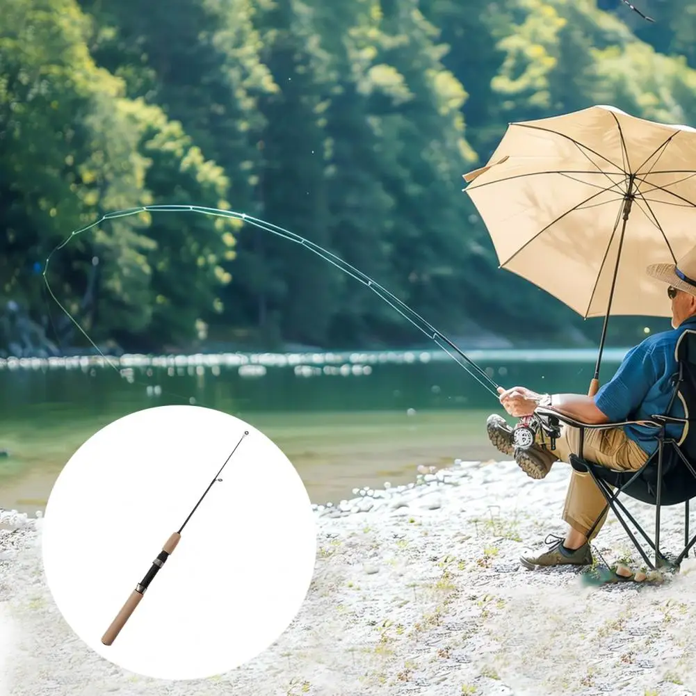 Trout Fishing Rod Telescopic Ice Fishing Rod with Sponge Foam Handle for Trout Walleye Perch Lightweight Pole Winter Accessories