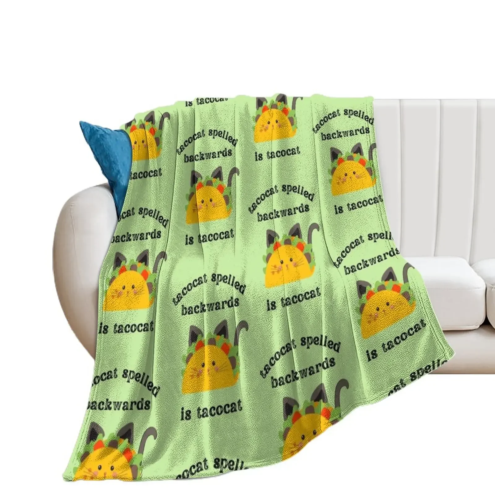 Taco Cat Throw Blanket Personalized Gift Blankets Sofas Of Decoration Furry Kid'S Blankets