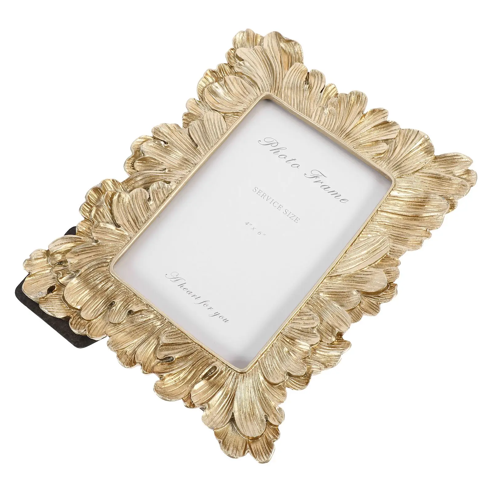 

Retro Leaf Resin Glass Decorative Home Office Frame Photo Frame Storage Container Picture Vintage Picture Holder Holder