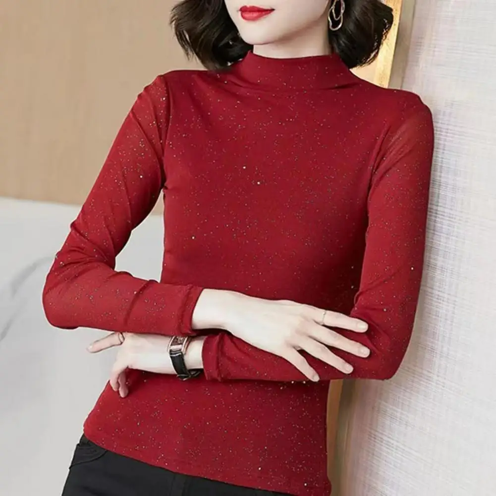 

Mock Turtleneck Women Top Women's Mock Turtleneck Base Layer Shirt Slim Fit Thermal Undershirt for Autumn/winter Soft for Ladies