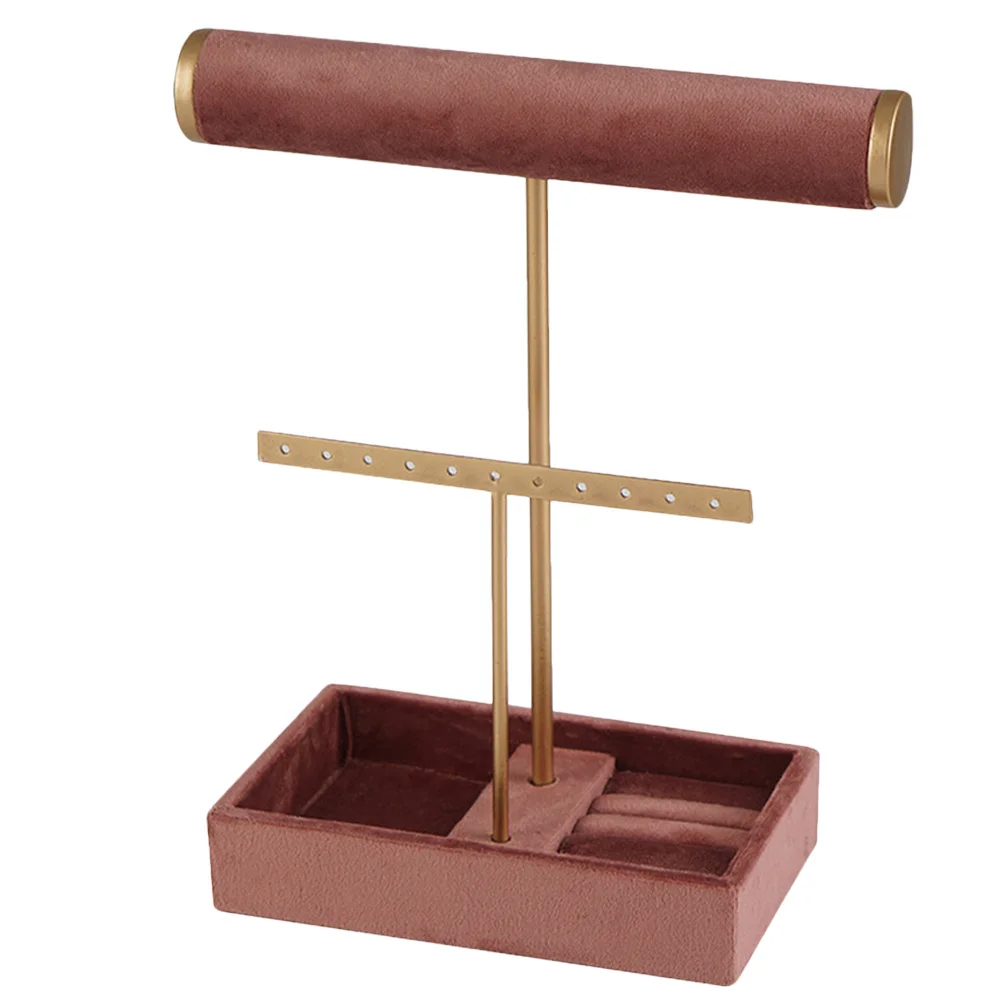 

Stylish Jewelry Storage Rack Tabletop Bangle Stand Fine Workmanship Necklace Bracelet Watch Display Organizer Decorative Tray