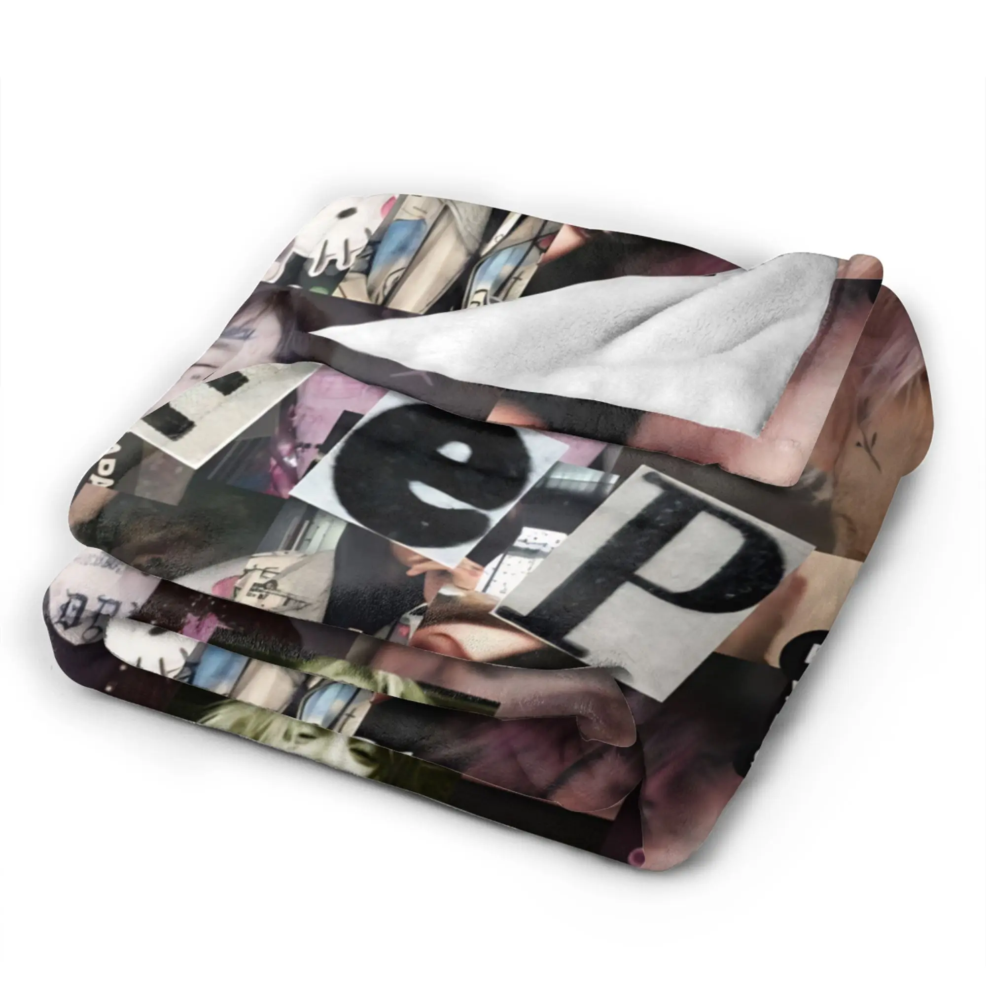 سوبر لينة ليل اللمحة كول مغني الراب رمي بطانية قسط الفانيلا الصوف خفيفة الوزن بطانية سرير مريحة الدافئة البطانيات كل موسم استخدام #4