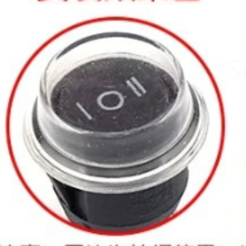 Suitable for Ship-shaped Round Rocker Power Switch Button 2 Feet 3 Red, Green, White and Black Opening 20mm6A 250V