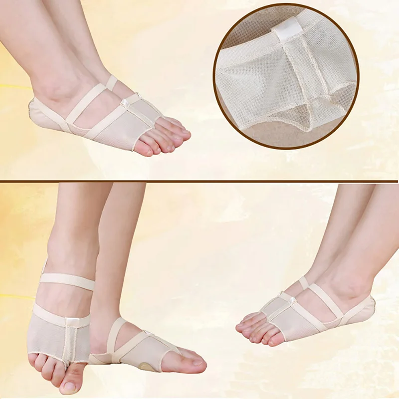 USHINE Ladies Lyric Dance Shoes Practice Yoga Shoe Foot Thongs Footundeez For Modern Dance Socks Gymnastic Sandals Ballet