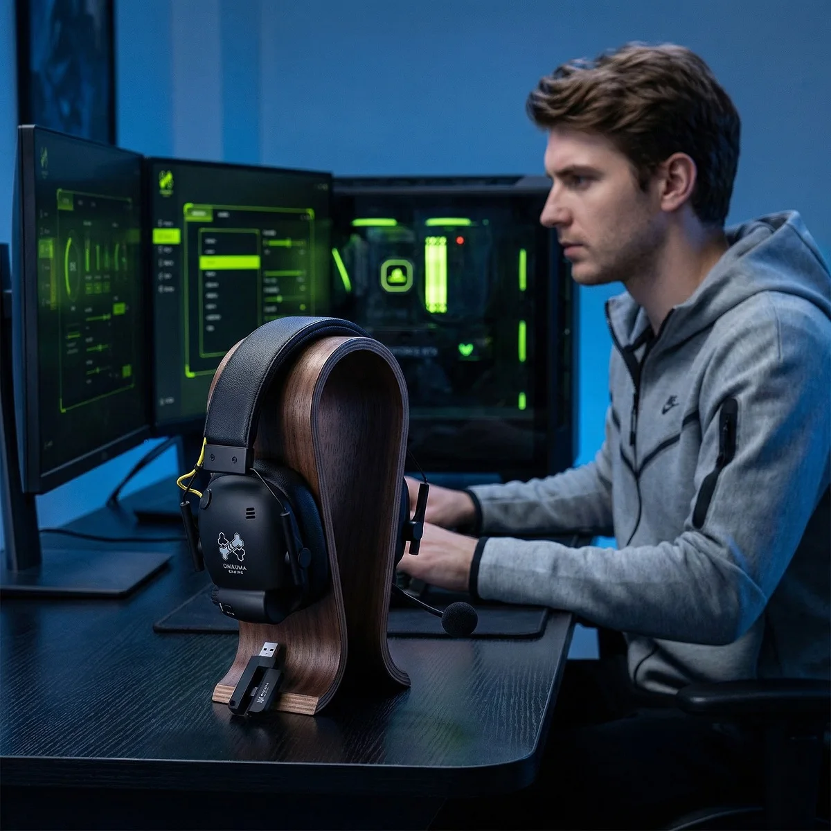 

Беспроводная игровая гарнитура ONIKUMA GT888 с 4 режимами работы | Микрофон с ультранизкой задержкой, поворотный, до 100+ часов работы от батареи для ПК/PS5/Switch