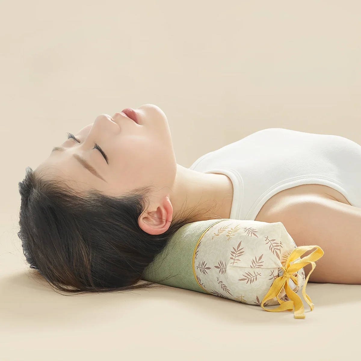Herbal hot compress pillow bacteriostatic smart pillow core single pillow care shoulder and neck stretching cervical spine