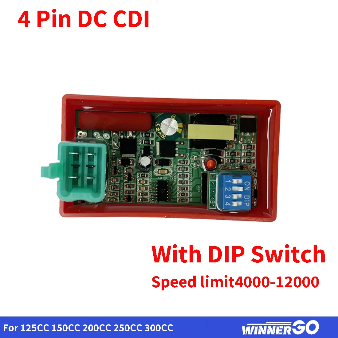 

Racing Motorcycle 4 Pin DC CDI Lgnition Switch For JET50 TC100 XY110-Q 11-12 PHOWNIX50 04-14 AKT110S CD110 WY48Q-2 V-Blade 250