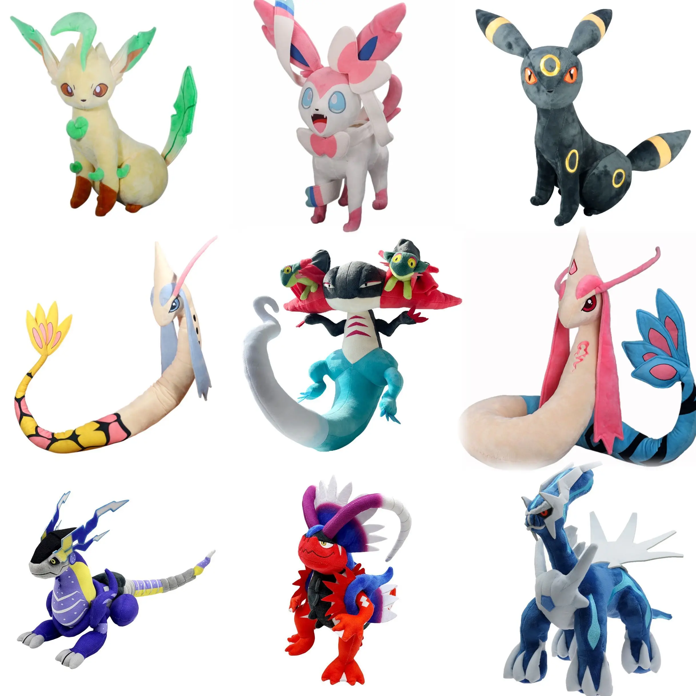 Pokemon Dragapult Plush Pikachu Miraidon Greninja Sylveon Umbreon Stuffed Toy Charizard Milotic Gengar Doll Kids Xmas Gift