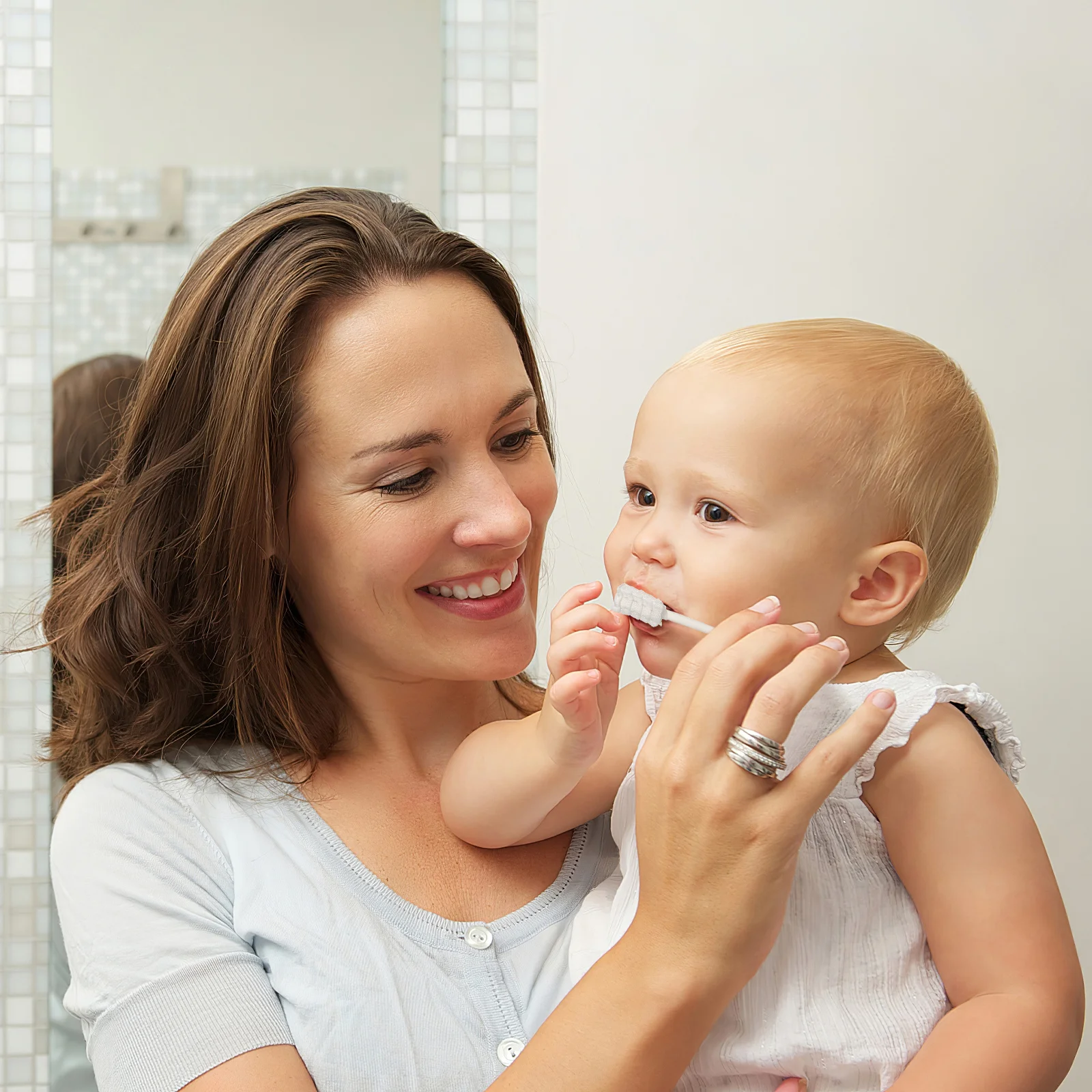 

30Pcs Baby Oral Cleaner Disposable Toothbrush Infant Tongue Brush Newborn Gum Care Individual Package Baby Toothbrush