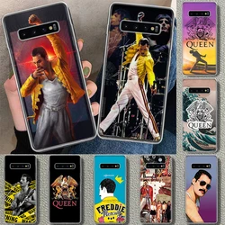 Rock Funky Freddie Mercury Queen Phone Case Cover for Samsung Galaxy S20 S21 FE S22 S23 S24 Ultra S10 S10E S9 S8 Plus + Art Gift