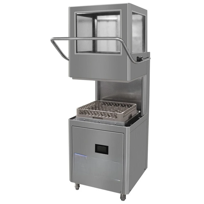 Restaurant uncovered dishwasher, three-sided transparent pull-up type dishwashing cups, dishes and chopsticks commercial i