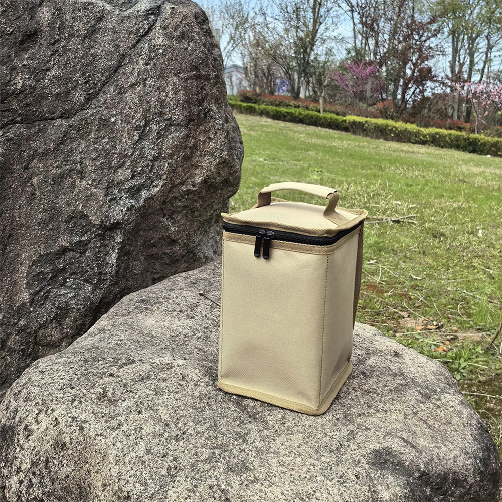 

Топливо ​ Сумка для хранения баллона, ткань Оксфорд 600D, крышка канистры для топлива бутана с ручкой, защитная сумка для бензобака для кемпинга на открытом воздухе