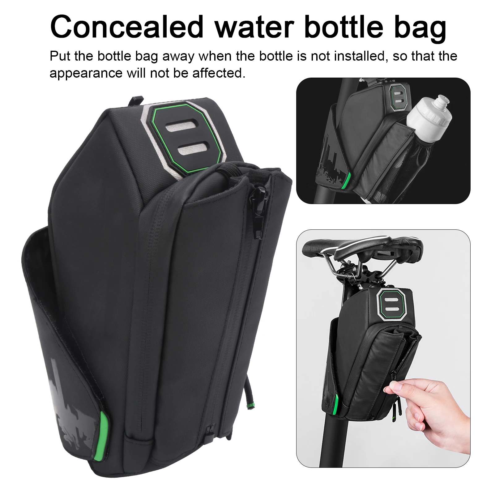 Saddle Bag Under Seat - 방수 자전거 안장 가방, 물병 수납