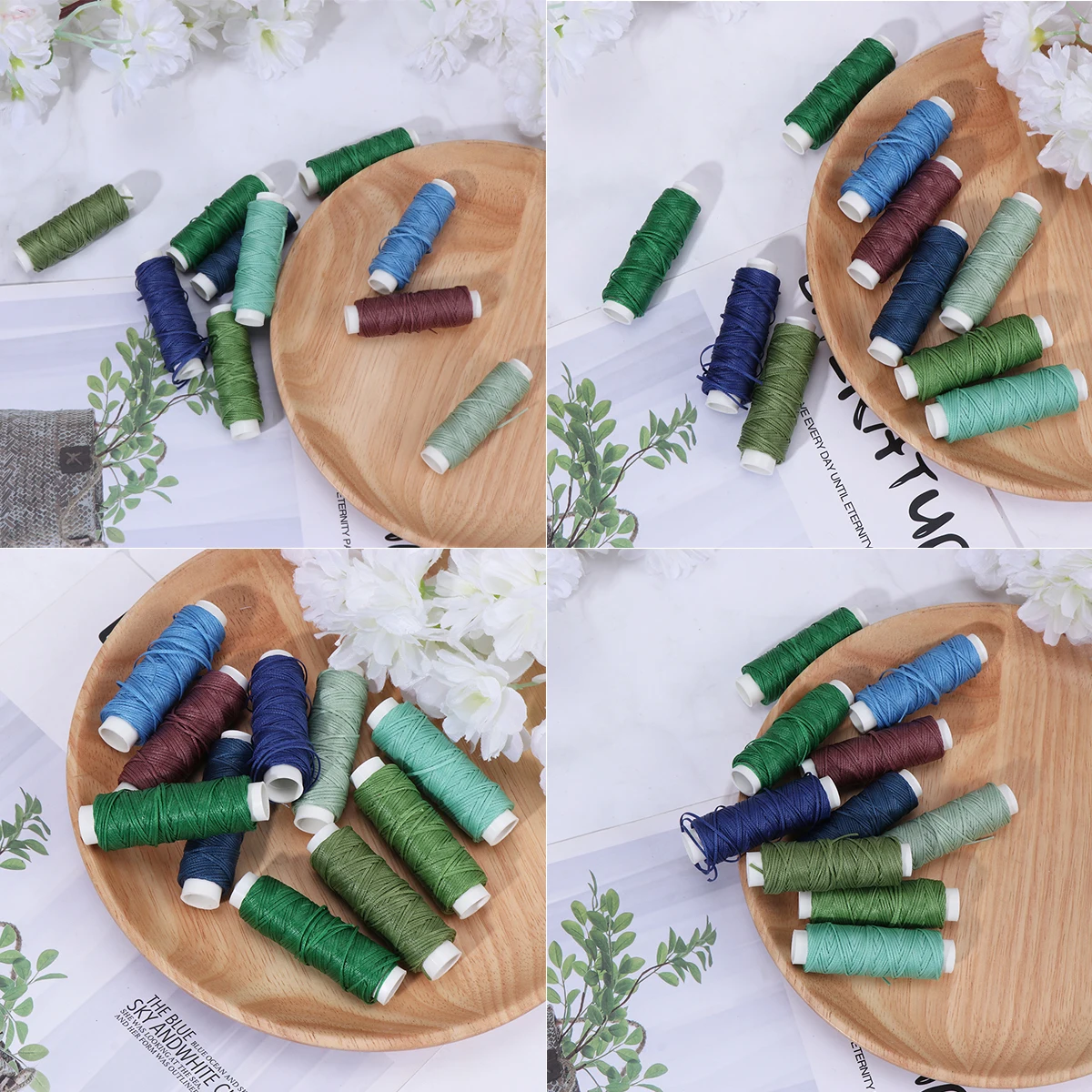

Wax Wire Material Pack Sewing Thread Waxed Line Stitching Cord Flat Pearlescent
