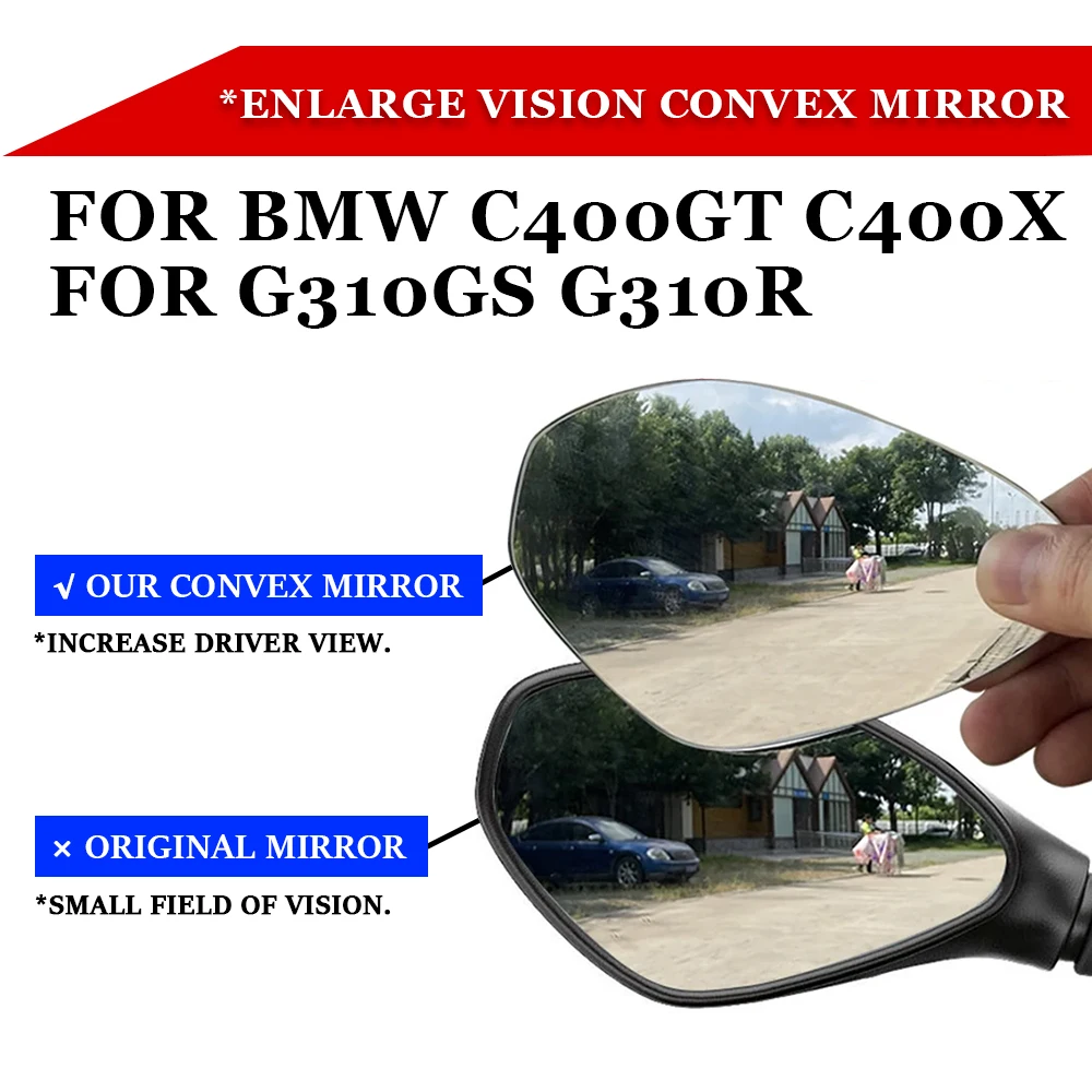 Für BMW C400GT CT400X G310GS G310R GT400 CT400 G310 R GS Konvexen Spiegel Erhöhen Rückspiegel Seite Spiegel Ansicht vision Objektiv
