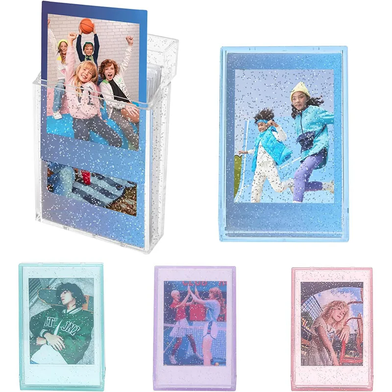 3 Inch Photo BoxTransparent Photocard Holder Mini Album Storage Collect Book Name Card Album