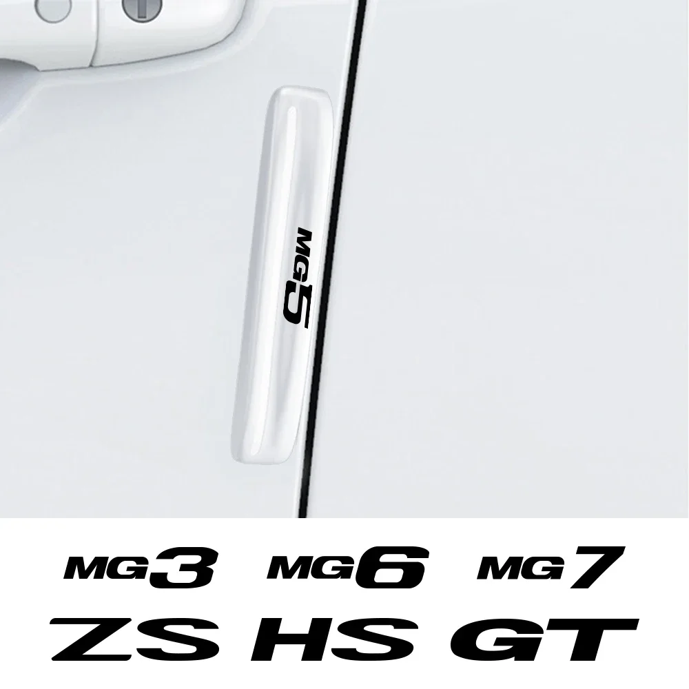 

4PCS Car Crash Strip Door Edge Guards Collision Protector Bar Sticker Auto Accessories For MG ZS HS GT HECTOR MG3 MG5 MG6 MG7