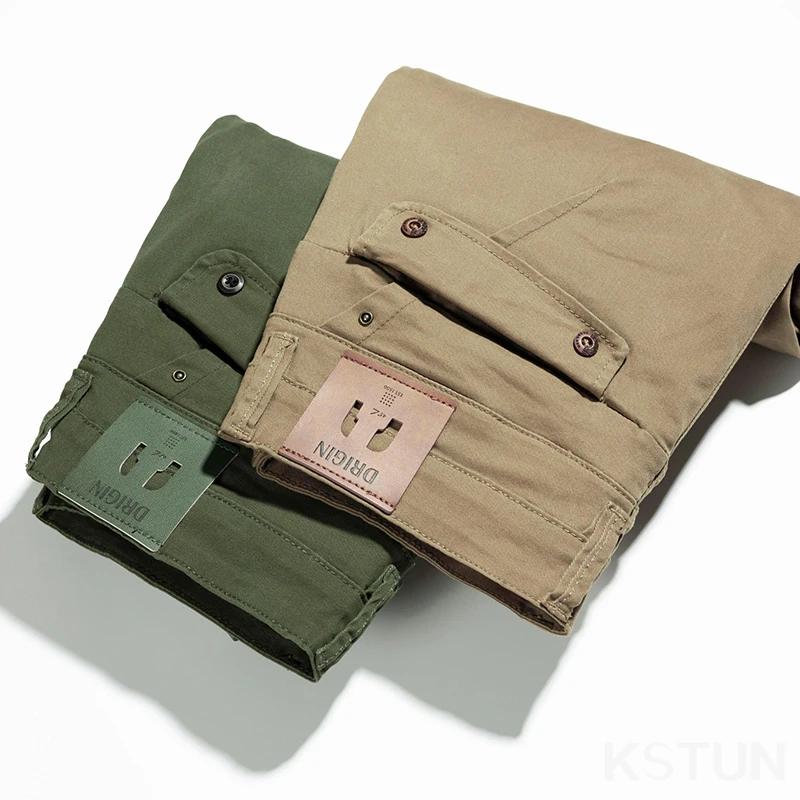 KSTUN Business Casual Pants For Men Cotton Stretch Straight Regular Fit High Quality Brand Men's Clothing Male Trousers Big Size - Image 4