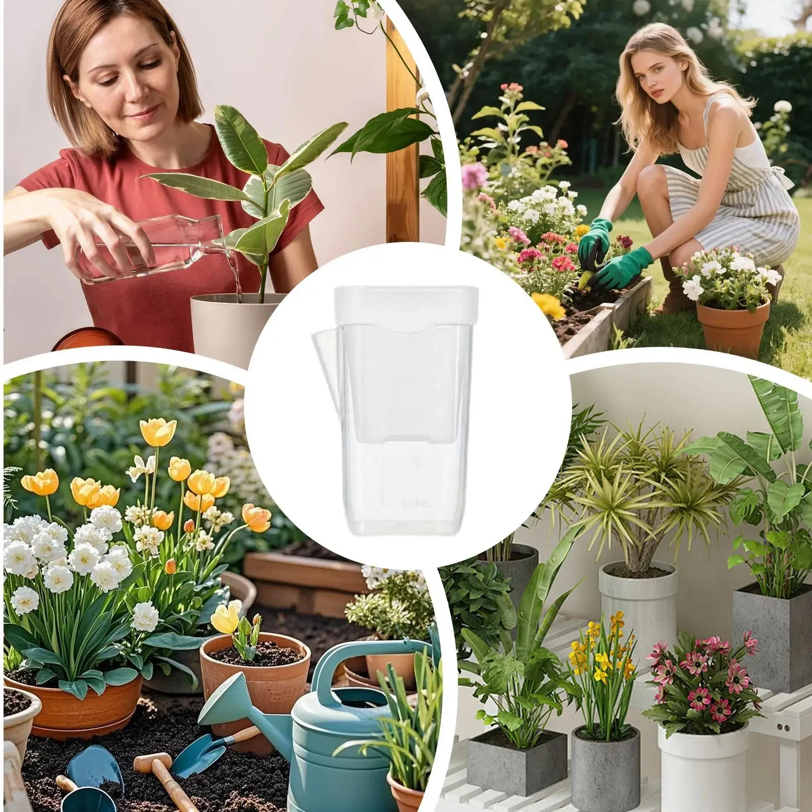 15 Stück Selbstbewässernde Pflanzentöpfe Mini-Setzlingstöpfe Blumentopf Durchsichtige Kunststoff-Pflanzgefäße Pflanzenvermehrungstopf mit Reservoir – Detail 9