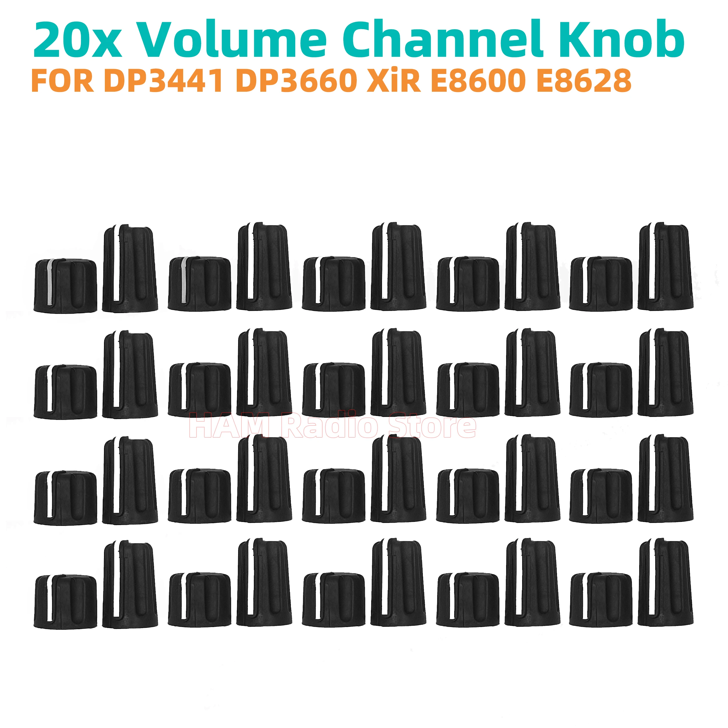 20pair-lot-volume-channel-knobs-for-motorola-dp3441-3661-dp3441e-3661e-xir-e8600-e8608-e8628-e8608i-e8628i-radio