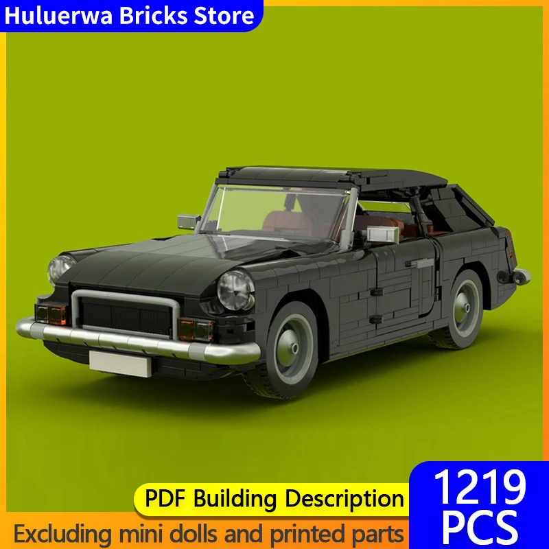 

Speed Racing Car Model MOC Building Bricks GT V8 Top Tier Sports Car Modular Technology Children Holiday Gifts Assemble Toy Suit