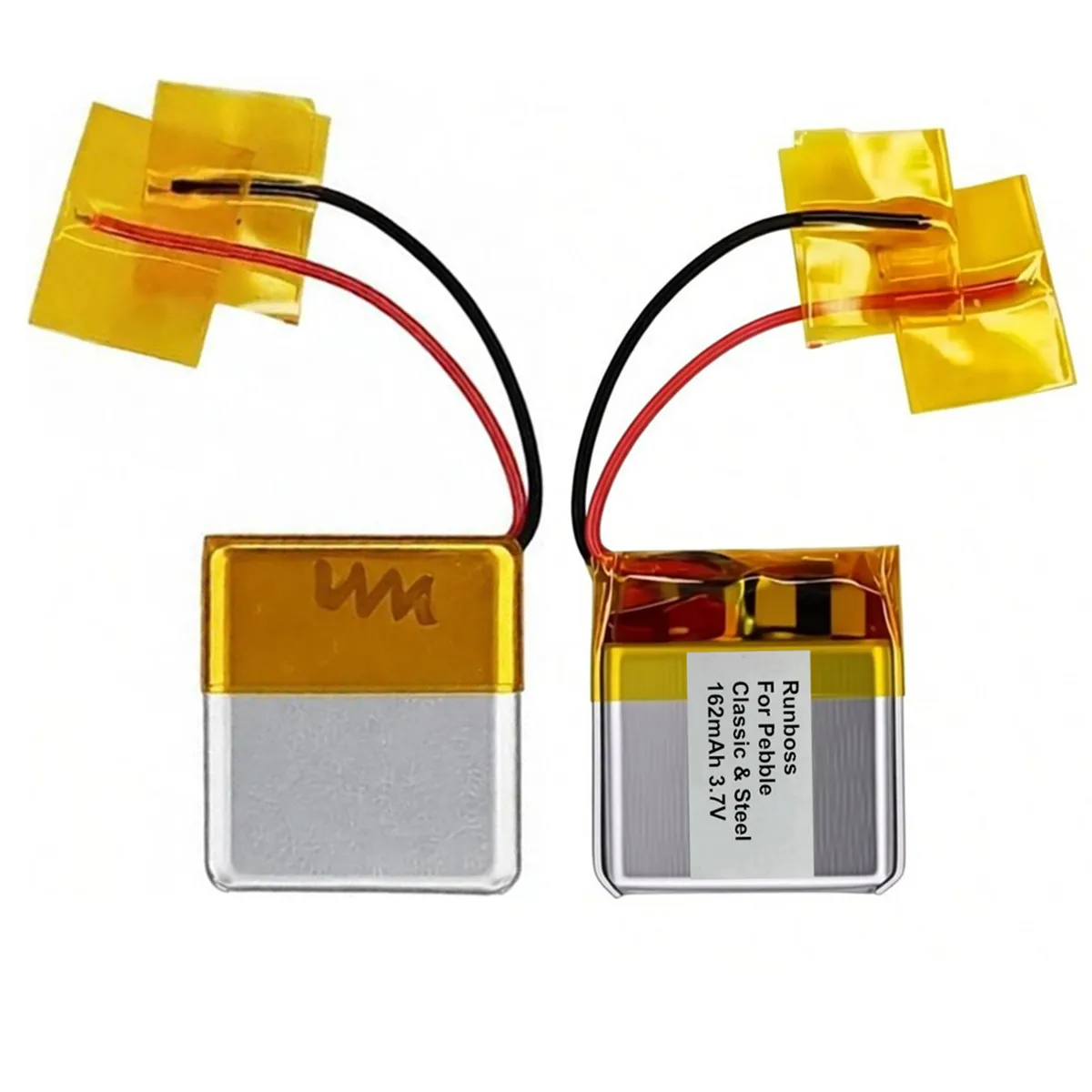 2개/세트 162mAh 3.7V 리튬 폴리머 충전식 배 - Smartwatch Pebble Watches 리뷰 및 가격