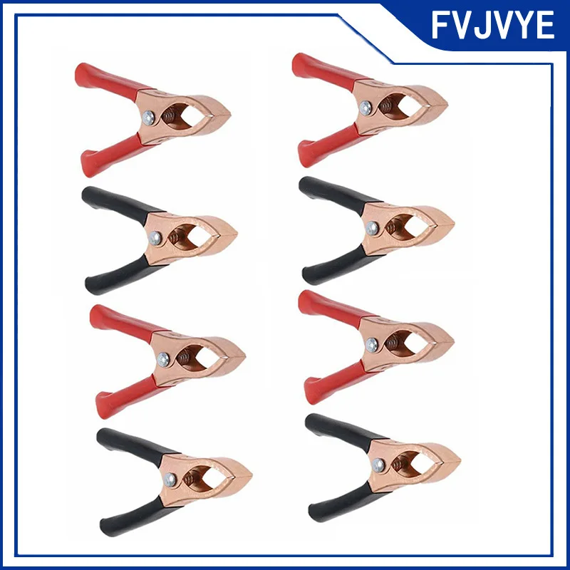 Alligator Clip Thickened Power Clip Power Connector Electrical Test Clip Red And Black Lead Clip Portable Spring Clip A5