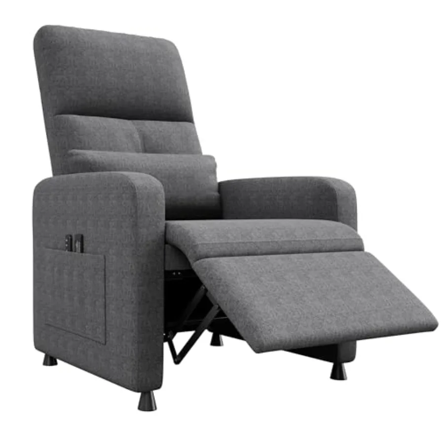 

Электрическое кресло-реклайнер с регулировкой, эргономичное, с высокой спинкой, мягкое, с двумя боковыми карманами, для США