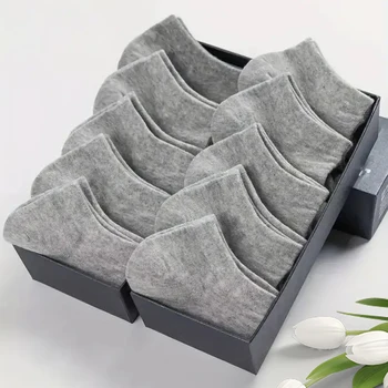 10/20/30/40/50 Pairs Of Breathable Deodorant Men's Low Cut Ankle Socks - Sweat Wicking And Comfortable Summer Wear 3