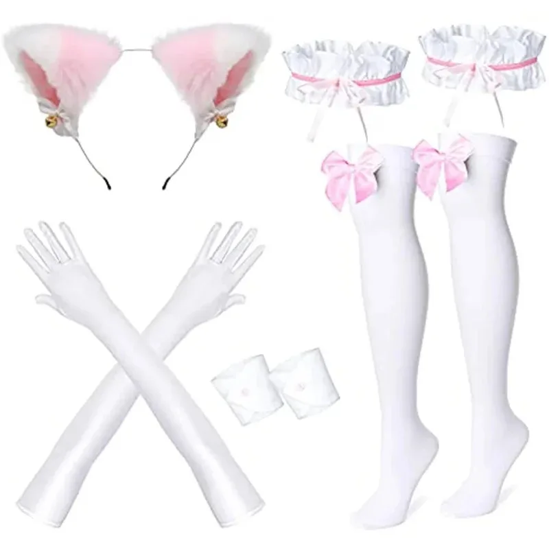 aa Bear House 002 Anime French maid Lolita fancy dress cosplay costume furry cat ear gloves socks setWAT99 ★ ★