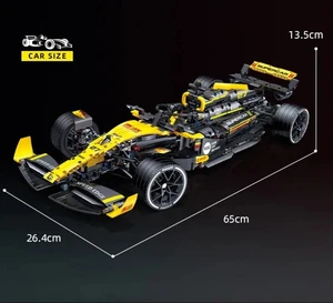 2025NEW 기술 1 : 8 F1 포뮬러 레드 스포츠 레이싱 모델 빌딩 블록 기계 세트 조립 장난감 어린이 휴가 선물 6 최고의 판매 배트 윙 레고 -№3