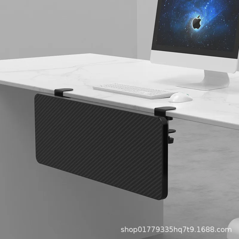 No Punching Desktop Extension Board Foldable Keyboard Support Stand Computer Desk Extension Holder 4