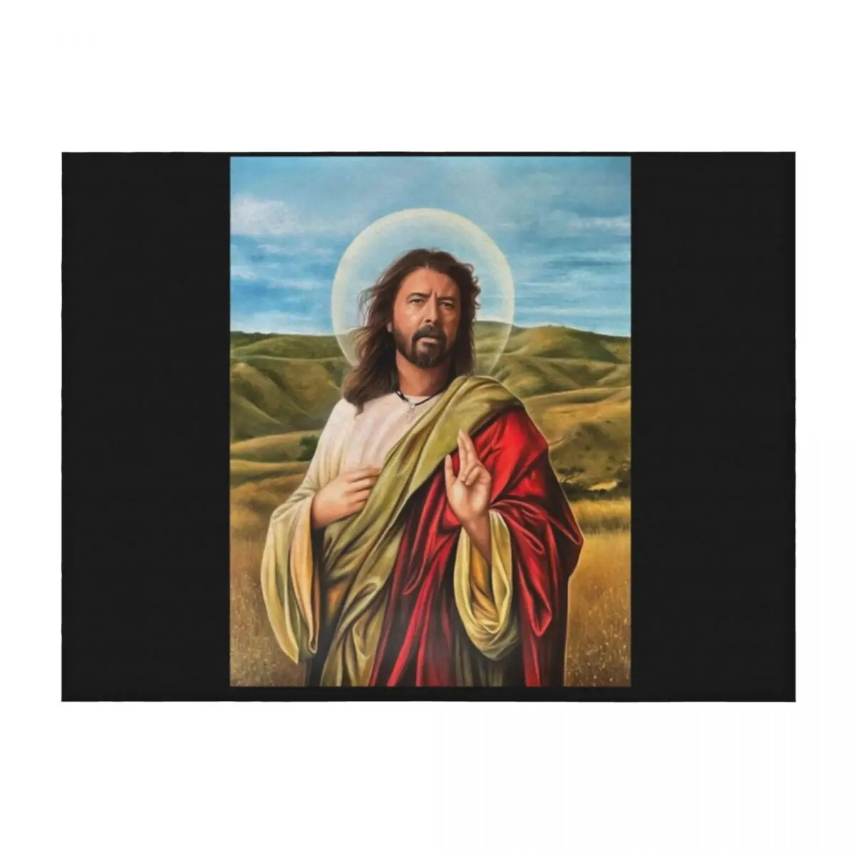

Is God Dave Throw Blanket Cute Plaid Beach Luxury for winter Blankets