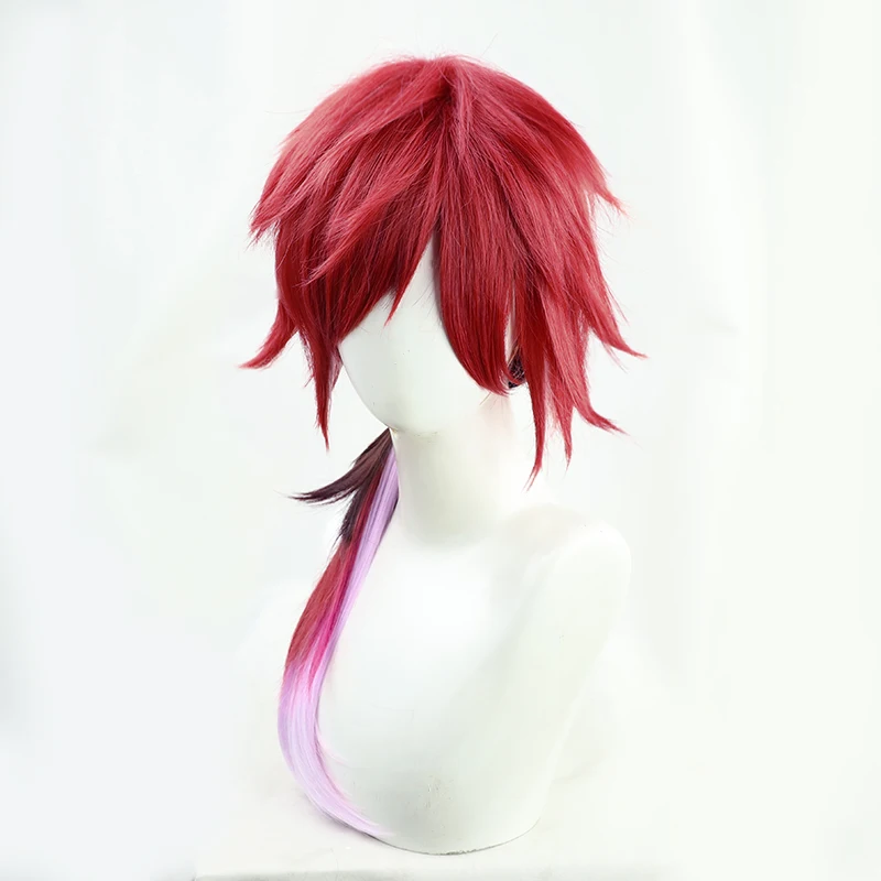 

Rainbow Socie Virtual VT Lauren Iros Cosplay Wig NIJISANJI Free People's Anime Character Hair Accory in Sto