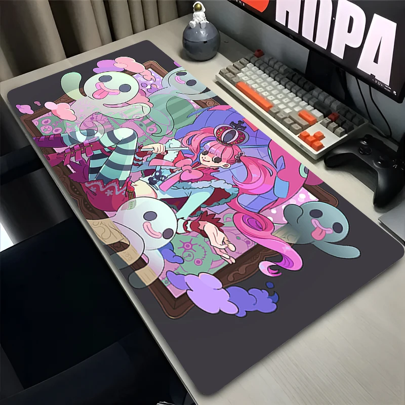 one piece Perona Z Mouse Pad Computer Gamer keyboard pad Lock Edge kawaii Gaming accessories Anime DBZ Large e-sports Mousepad